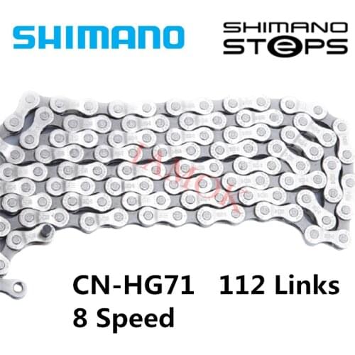 SHIMANO STEPS E6100 CN-HG71 CN-HG73 E-BIKE 8/9 Speed Chain HYPERGLIDE 112L Iamok 9-speed Chains Bicycle Parts
