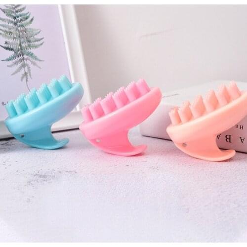 Silicone Head Body Scalp Massage Brush Silicone Shampoo Brush Hair Washing Comb Shower Brush Bath SPA Massage Brush Hair Brush