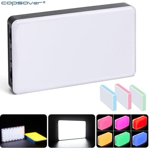 Capsaver LED Photographic Fill Light Handheld Soft Light Mini Panel Lamp 2500-6500k Dimmable for Selfie Video Vlog Meeting Phone