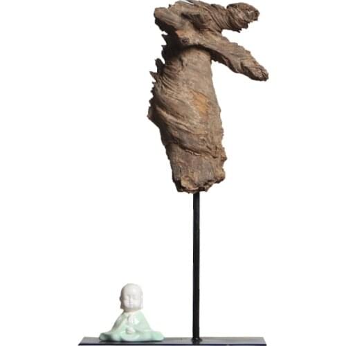 TT with Shape Weathered Wood Dead Wood Decoration Natural Root Carving Roots of Old Trees Zen Soft Furnishings Creative Home