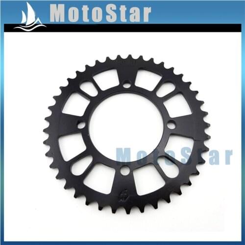 420 76mm 41 Tooth Black Rear Chain Sprocket For Chinese Pit Dirt Trail Bike 50cc 70cc 90cc 110cc 125cc 140cc 150cc 160cc