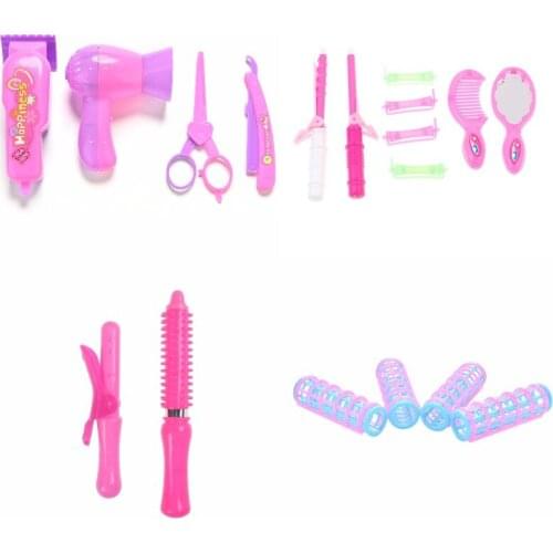 1Set Prinecss Hair Curler And Hair Straightener For Dolls Makeup Doll Accessory Girls Gift Dollhouse Miniatures