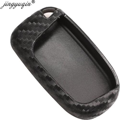 10pcs Carbon Silicone Remote Key Fob Case For Dodge Durango Journey Charger for Jeep Renegade Grand Cherokee Chrysler 300