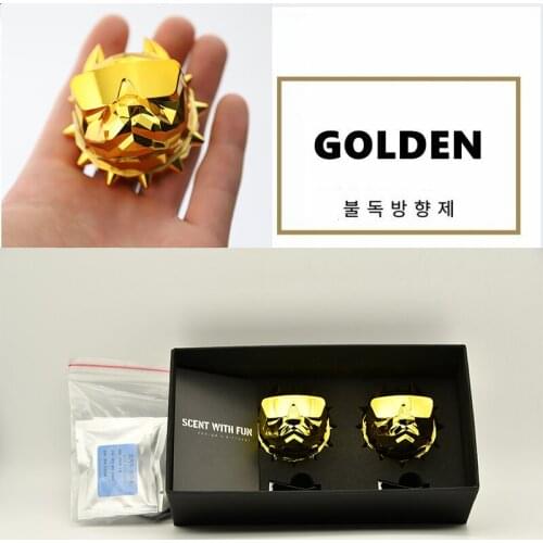 2PCS Car Air Perfume Gift Box Bulldogs Fragrance Freshener Diffuser Magnet Clip Auto Vents Scent Perfume Car Interior Decoration