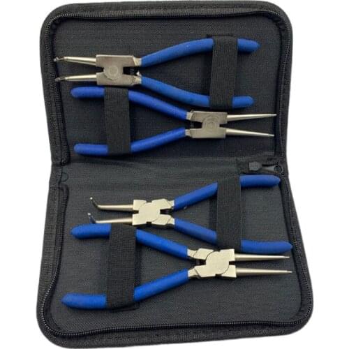 4pcMulti-type black handle anti-slip splicing and fixing Jewelry Pliers Tools & Equipment Kit for DIY Jewellery Accessory Design
