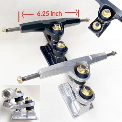 6.25inch double kingpin surf skateboard truck rear truck adapter graviry casting SHR good quality bushings