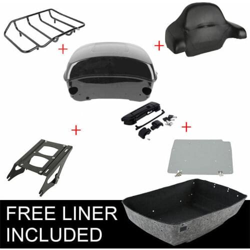 Motorcycle 13.7" King Trunk Luggage Rack For Harley Touring Tour Pak CVO Road King Street Glide Special 2014-2020 2019