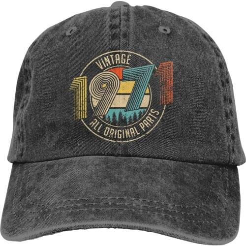 All Original Parts Baseball Cap Men Hats Women Visor Protection Snapback 1971 50th Anniversary Dad Granpa Caps