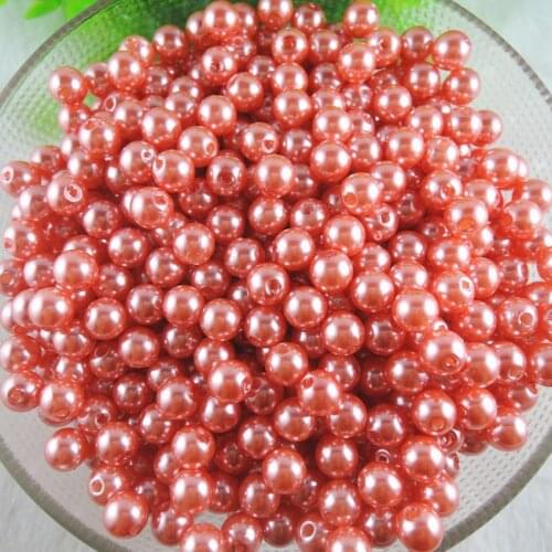NEW 6mm 8mm 10mm 12mm 14mm ABS Imitation Pearl Beads Wholesale Round Plastic Ball Fits Bracelet Necklace Jewelry Making AS-10