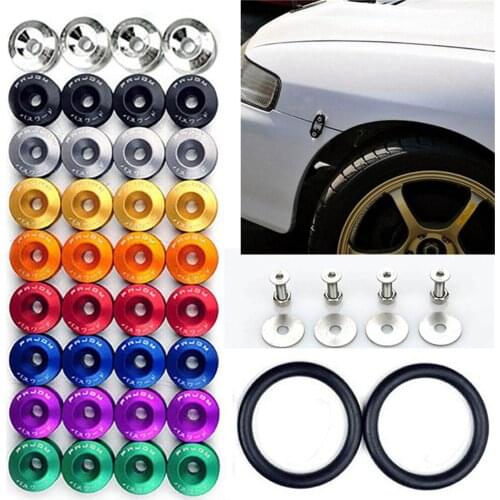 Quick release type surrounding screw JDM car front and rear bumper hatch cover fixing buckle surrounded by reinforcing washer