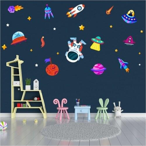 Space 14 Piece Wood Set Wonderful Space Sticker Stylish Design Good Quality Useful Wink Attractive Different Decor Trend Pleasing Appearance 2021