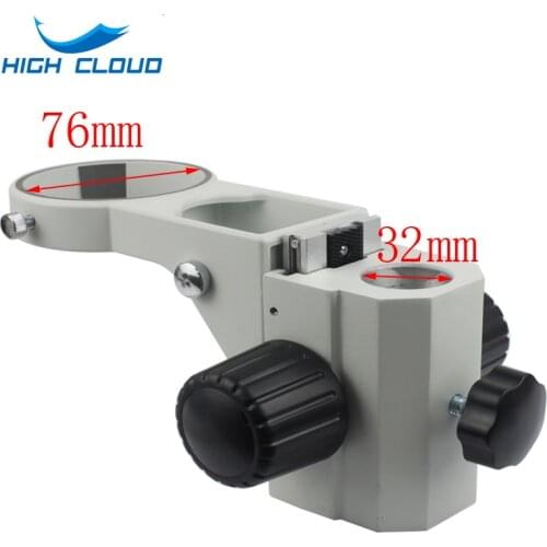 76mm Diameter Microscope Stand Holder Bracket Stereo Zoom Microscope Adjustable Industrial Trinocular Binocular Microscope Arms
