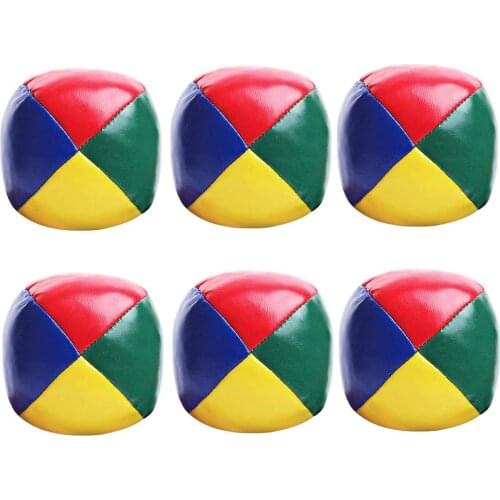 Children Outdoor Sport Ball 6Pcs Juggling Balls Set Circus Balls With 4 Panel Design For Kids And Adults Outdoor Sport Toys