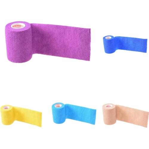 Elastic Bandage Tape Self Adhering Gauze Wrap Roll First Aid Strap