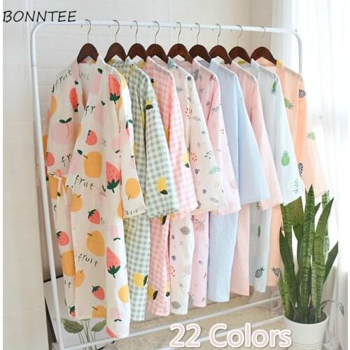 Robes Women New Cottoon Kimono Summer Thin Elegant Oversize Femme Japan Nightdress Soft Daily Sleepwear Pregnant Lady Homewear