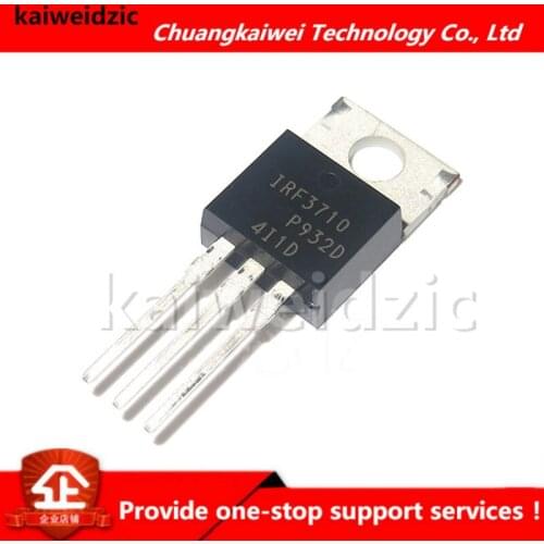 Kaiweikdic New imported original IRF3710PBF IRF3710 100V/57A TO-220 N-channel MOSFET Triode for inverter triode