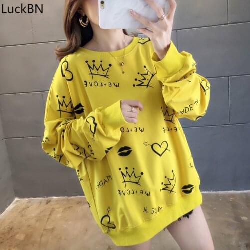 LuckBN Women's Sweatshirts With Print