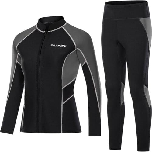 Neoprene Wetsuit 2MM Women Jackets Scuba Diving Clothes Surf Hunting Spearfishing Windsurf Swimwear Underwater Fishing Kitesurf