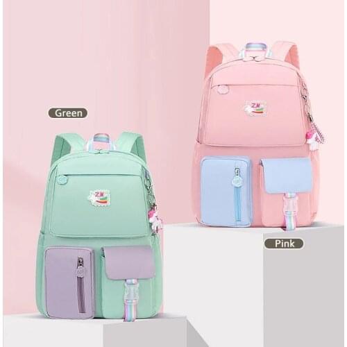 4 Color Nylon Waterproof Kids School Backpacks for Teenage Boys Girls Primary Children School Bags Boy Child Book Bags Grade 1-6
