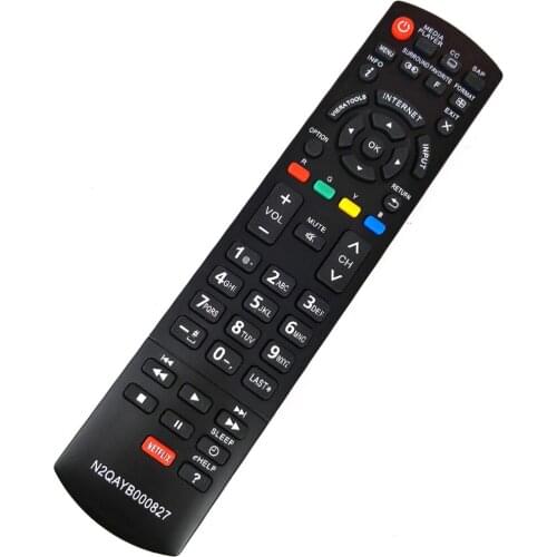 NEW N2QAYB000827 Remote Control for Panasonic TV for TC-P42S60 TC-P50S60 TC-P55S60 TC-P65S60 TCP60S60 TC50PS64 TC65PS64 Netflix