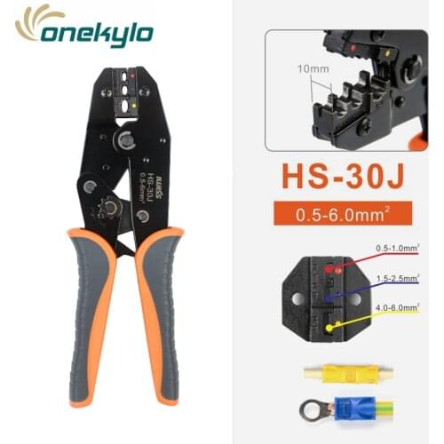 IWISS crimping tool insulated terminal ferrule crimper wire crimp pince sertir alicate crimpador tool HS-30J pliers 0.5-6mm²
