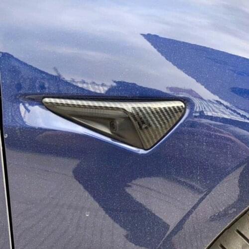 Fit for Tesla Model 3 2018 2019 2020 Car Styling ABS Wing Fender Guide Vents Sticker Cover Trim 2pcs Auto Accessories