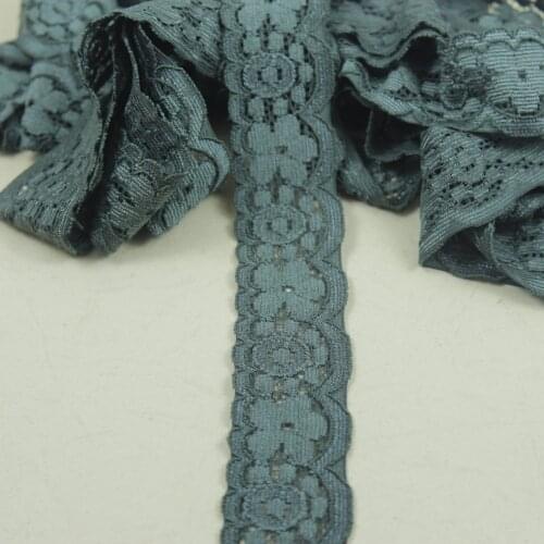 Promotion 6 Yards/lot 25mm Elastic Stretch Lace Trim Sewing/garment/clothes Accesories