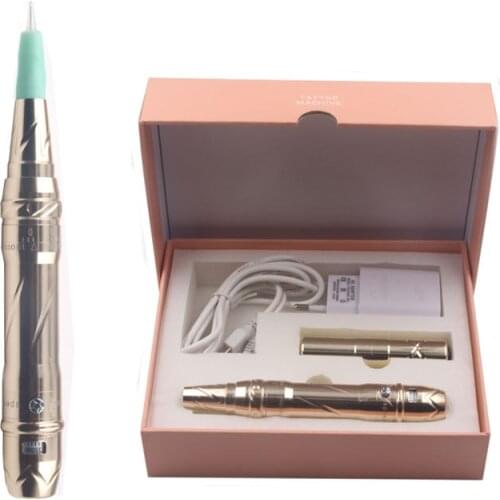 Professional permanent makeup machine electric wirelss eye brow lip rotary tattoo machine set tattoo supplies