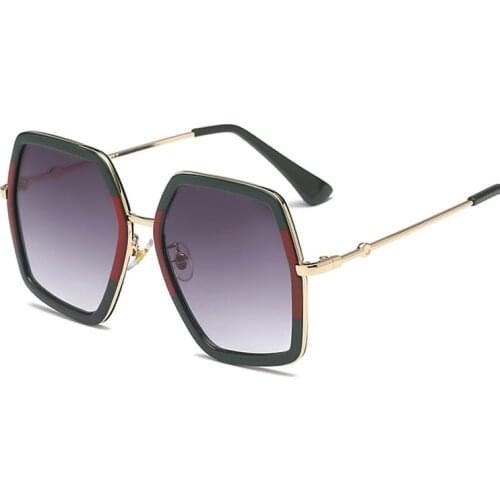 Luxury Brand Bee Square Sunglasses Women 2020 Fashion Vintage Sun Glasses Men Oculos Feminino Lentes Gafas De Sol Mujer UV400