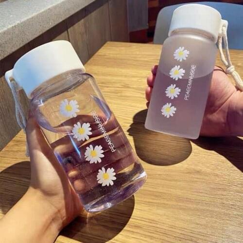 Sports Cup Couple Water Cup Plastic Portable Drink Bottle Tarvel Outdoor Rope Water Bottle Juice Milk Cup Kitchen Water Cup