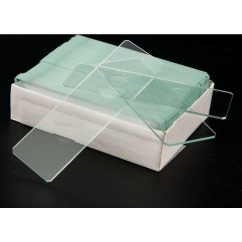 50pcs BLANK Glass MICROSCOPE SLIDES for preparation of specimen Microscope accessories