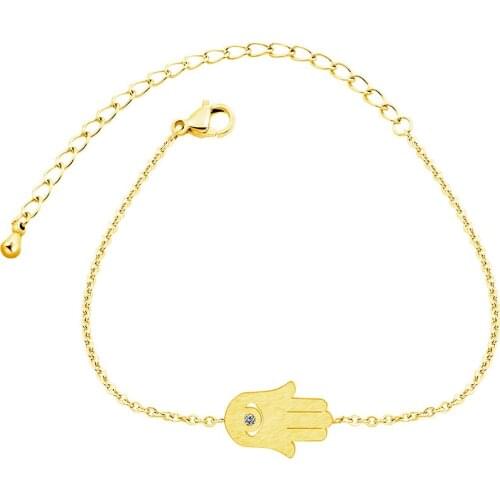 GORGEOUS TALE 2019 New Arrival Fashion Infinity Bracelet for Women Magic Hand with Evil Eye Adjustable Ladies Charms Bracelets