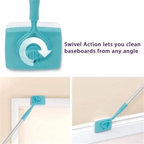 Retractable Household Universal Cleaning Mop Stainless Steel Bedroom Living Room Household Universal Cleaning Brush Tools