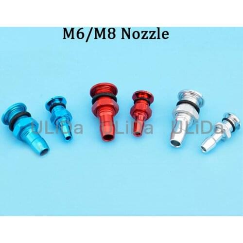 1PC Water Outlet M6 M8 Nozzle Aluminum Cooling Faucet Accessories for RC Electric Boat Methanol Ship Gasoline