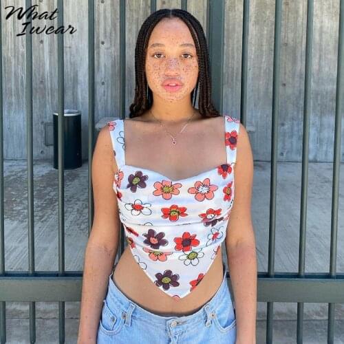 Whatiwear Women's Cropped Tank Tops