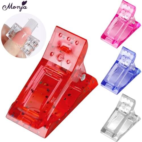 Monja 1 Pcs Nail Art Tips Clip Acrylic Quick Building Extension Builder Manicure Tools