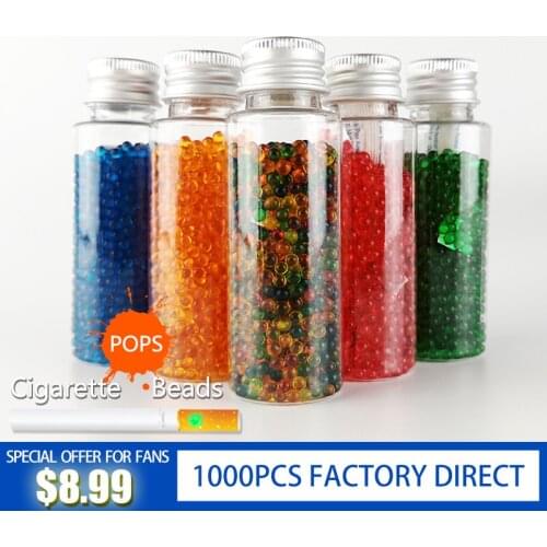 NEW 1000pcs DIY Cigarette Pops Beads Fruit Flavor Mint Flavor Mentha Cigarettes Holder flavour Holder Filter Smoking accessories