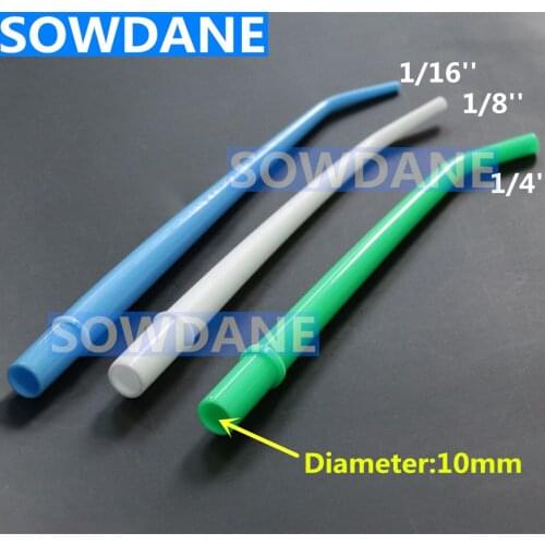 25 pcs Dental Disposable Accessary Parts Autoclavable Dental Aspirator Suction Tips Suction Tube Tubes 1/4",1/8'',1/16