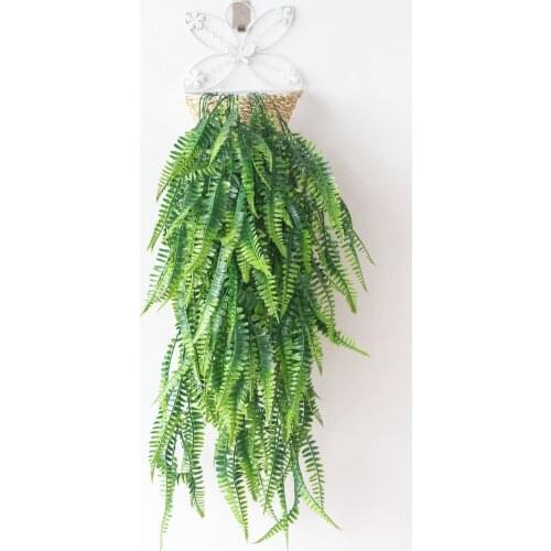 5 Forks 93cm Artificial Rattan Wall Hanging Willow Leaf Vine Simulation Green Plant Weeping Wicker for Home Garden Decoration