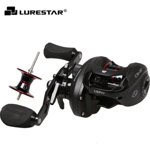 Free Shipping!Lurestar C9-air Low Frofile Baitcasting Reel Double Aluminum Spool Lure Fishing Reel Carbon handle
