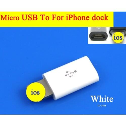 Cltgxdd 1pcs 8-Pin Converter to Micro USB 2.0 Adapter For Android iPhone 5/5s 6/6s Plus iPad 4 Air 2 Charger Cable Connector