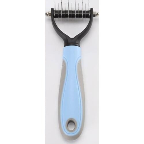 Dematting Deshedding Brush Grooming Tool For matted Long Hair Curly Pet Hair Removal Comb for Dogs Cat