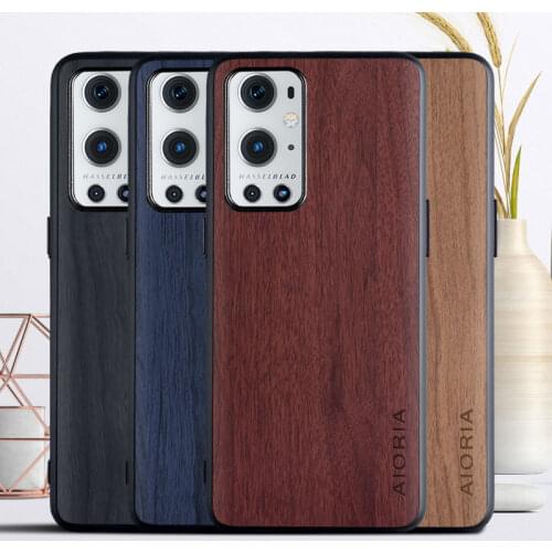 WoodLike case for Oneplus 9 Pro TPU+PC+PU leather skin covers coque fundas case for Oneplus 9