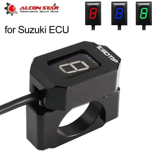 Alconstar- Ecu Plug Mount Motorcycle Digital Gear Display Indicator For Suzuki GSX600 GSF650 GSXR Position Display Gauge Shifter