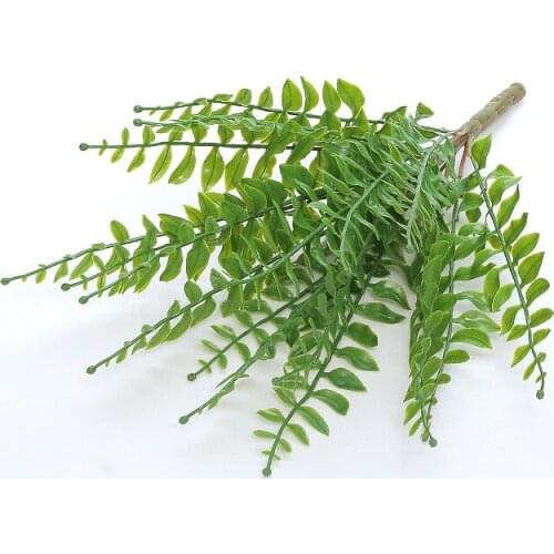 Artificial Flower of Simulated Fern Leaf Artificial Bush Plant for Indoor Decoration Plastic Grass