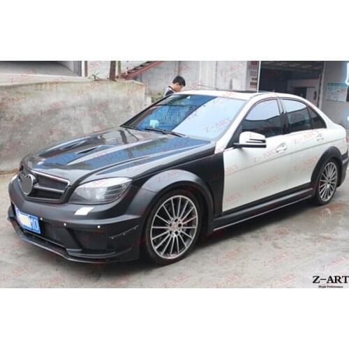 Z-ART wide body kit for W204 real C63 AMG tuning body kit for W204 C63 AMG Coupe retrofit body kit for W204 C63 AMG 2008-2010
