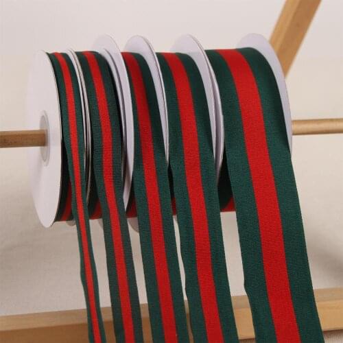 Grosgrain Ribbon 22Meter/Roll Striped Band Ribbons Wedding Christmas Cake Gift Box Wrap Ribbons Flower Baking Packaging Ribbon
