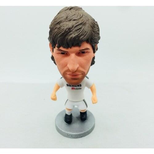 Soccerwe 2.55" Height Soccer Doll RM 7# Raul Figures White Kit 2005