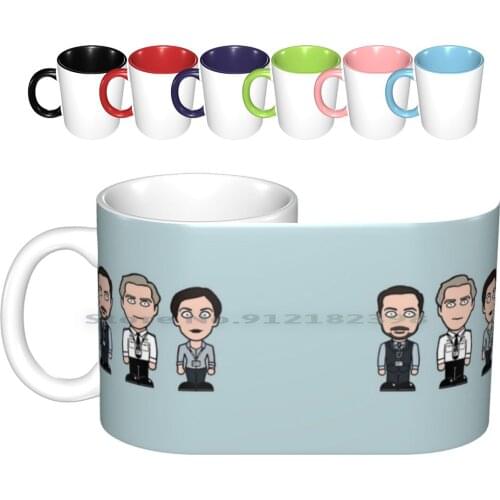 Line Of Duty : Team-12 Ceramic Mugs Coffee Cups Milk Tea Mug Line Of Duty Kate Fleming Steve Arnott Ted Hastings Adrian Vicky