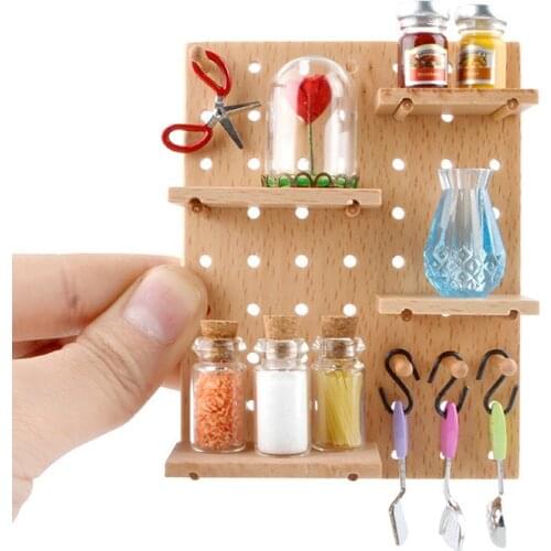Dollhouse Mini Furniture Food Play Simulator Cave Board Shelving for Dollhouse Furniture Accessories